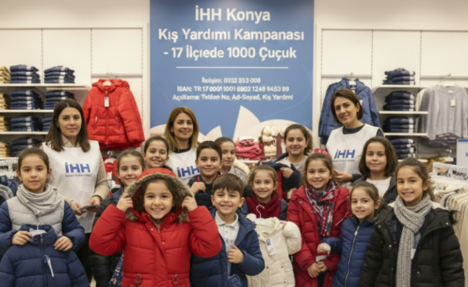 İHH Konya’dan 17 İlçede Dev Kış Yardımı Seferberliği: 1000 Çocuğa Giyim Desteği