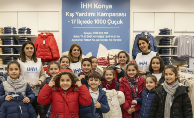 İHH Konya’dan 17 İlçede Dev Kış Yardımı Seferberliği: 1000 Çocuğa Giyim Desteği