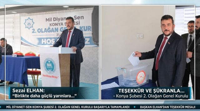 Sezai Elhan'dan Mil Diyanet-Sen Konya Kongresi Katılımcılarına Teşekkür Mesajı